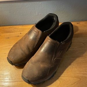 Merrell Moab Adventure MOC Hiking Shoe J91837 Dark Earth Men's 12 Vibram Used.